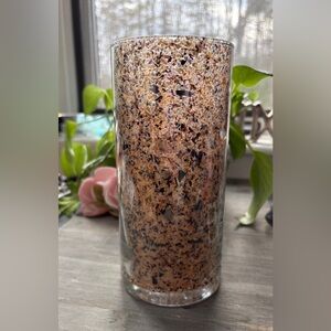 Unique Pebble Speckled Vase 7inch